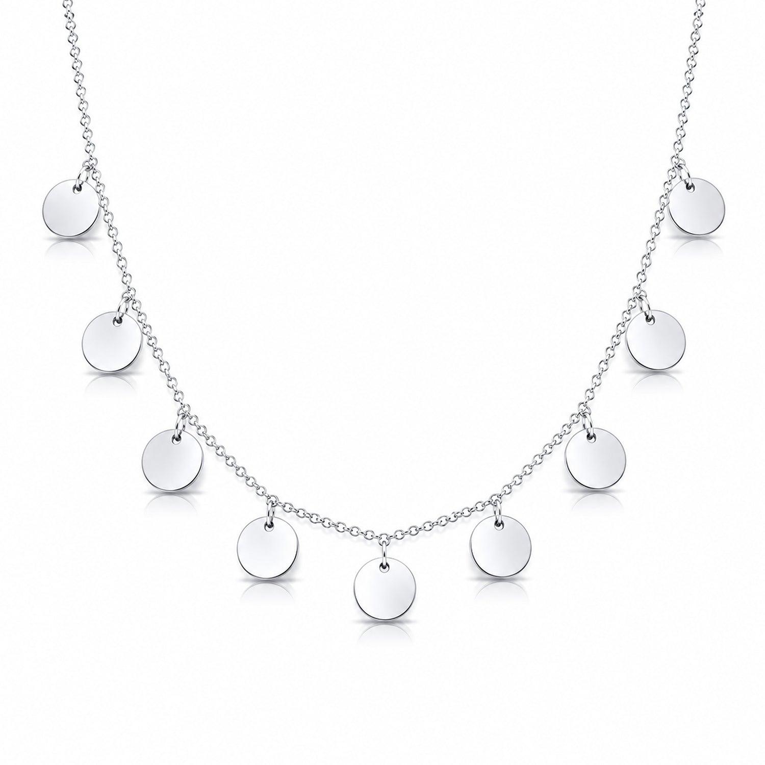Luna Multi-Disc Drop Necklace