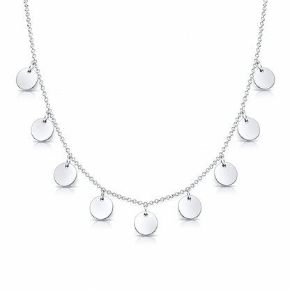 Luna Multi-Disc Drop Necklace
