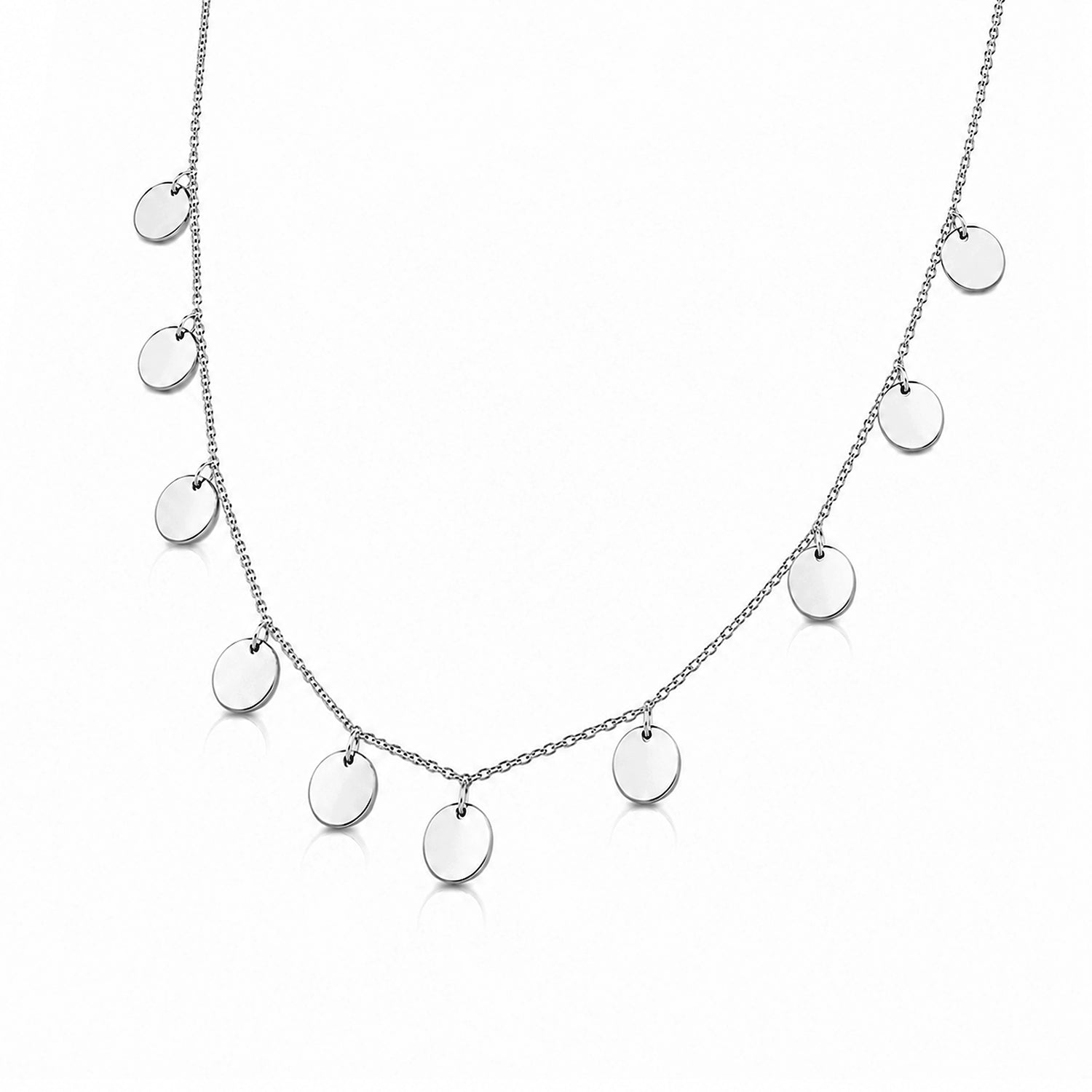 Luna Multi-Disc Drop Necklace