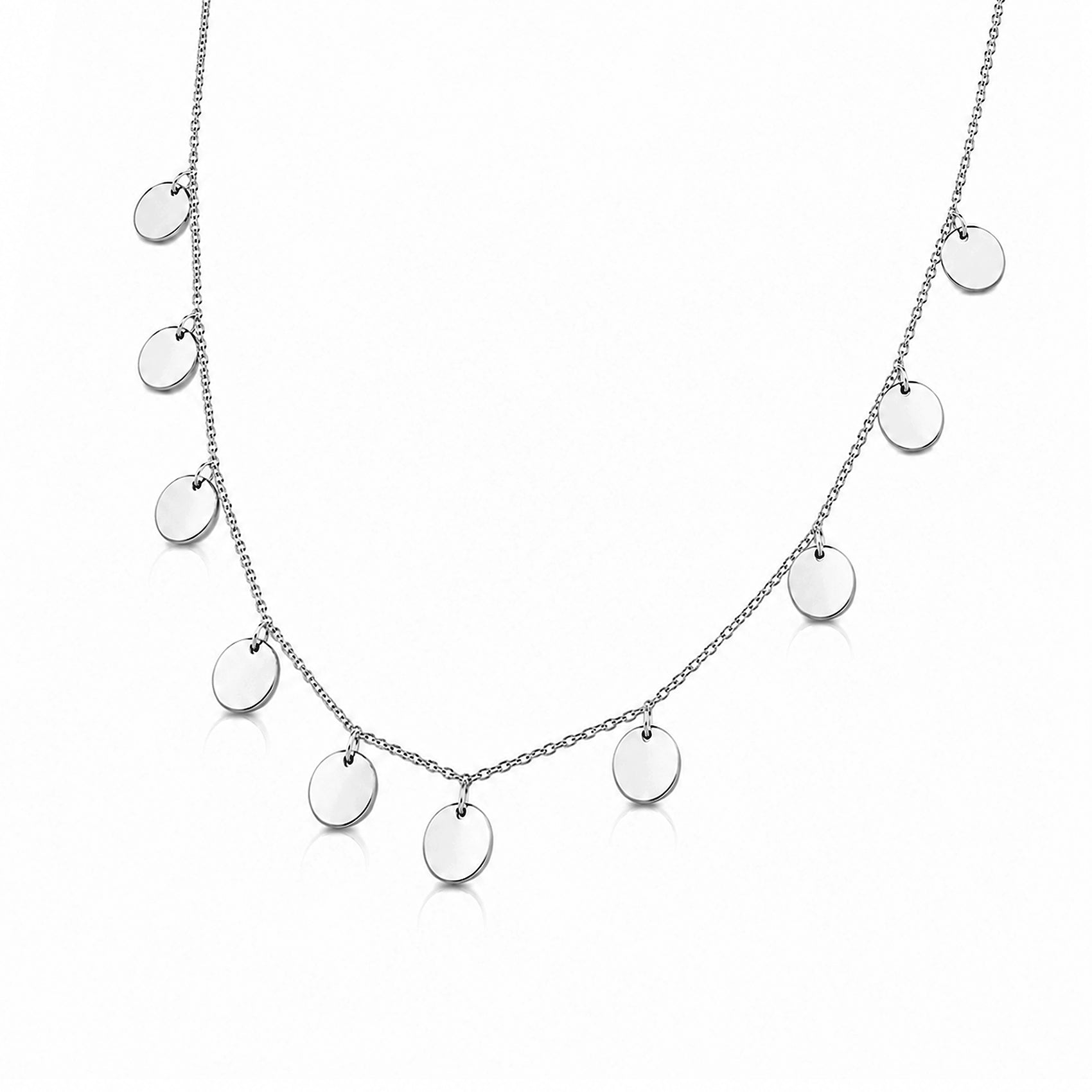 Luna Multi-Disc Drop Necklace