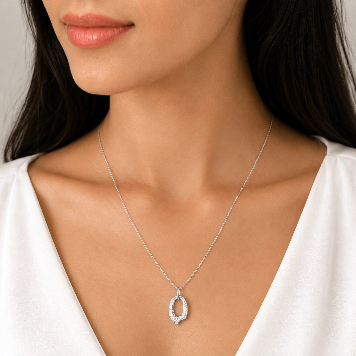 Lustra Halo 925 Silver Pendant Chain