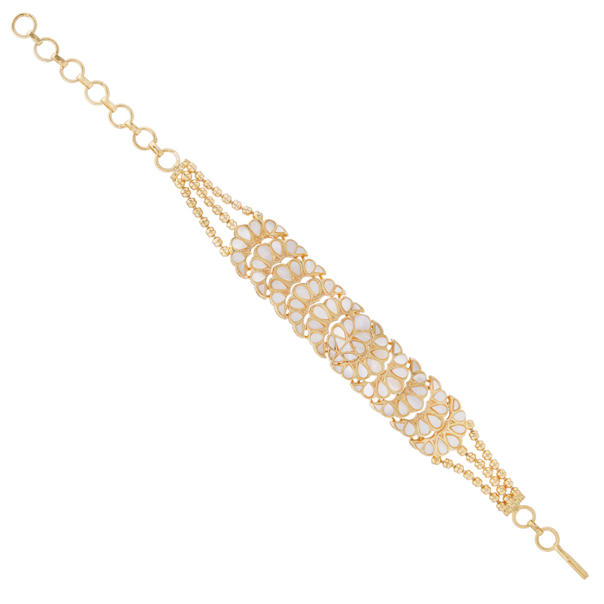 Lustrous Gold Plated Sterling Silver Bracelet