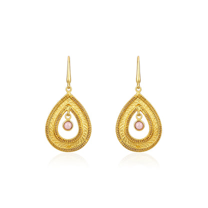 Lustrous Petal 925 Sterling Silver Contemporary Designer Earring
