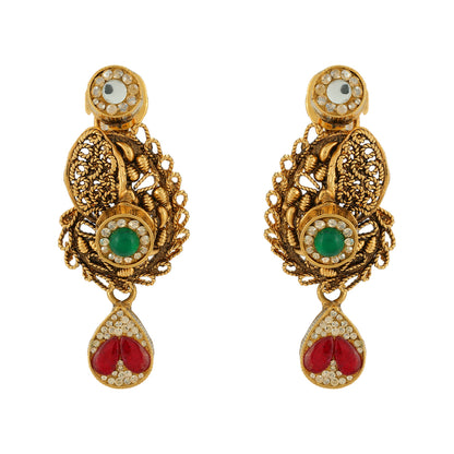 Luxe Charm Contemporary Style 925 Gold Plated Earrings