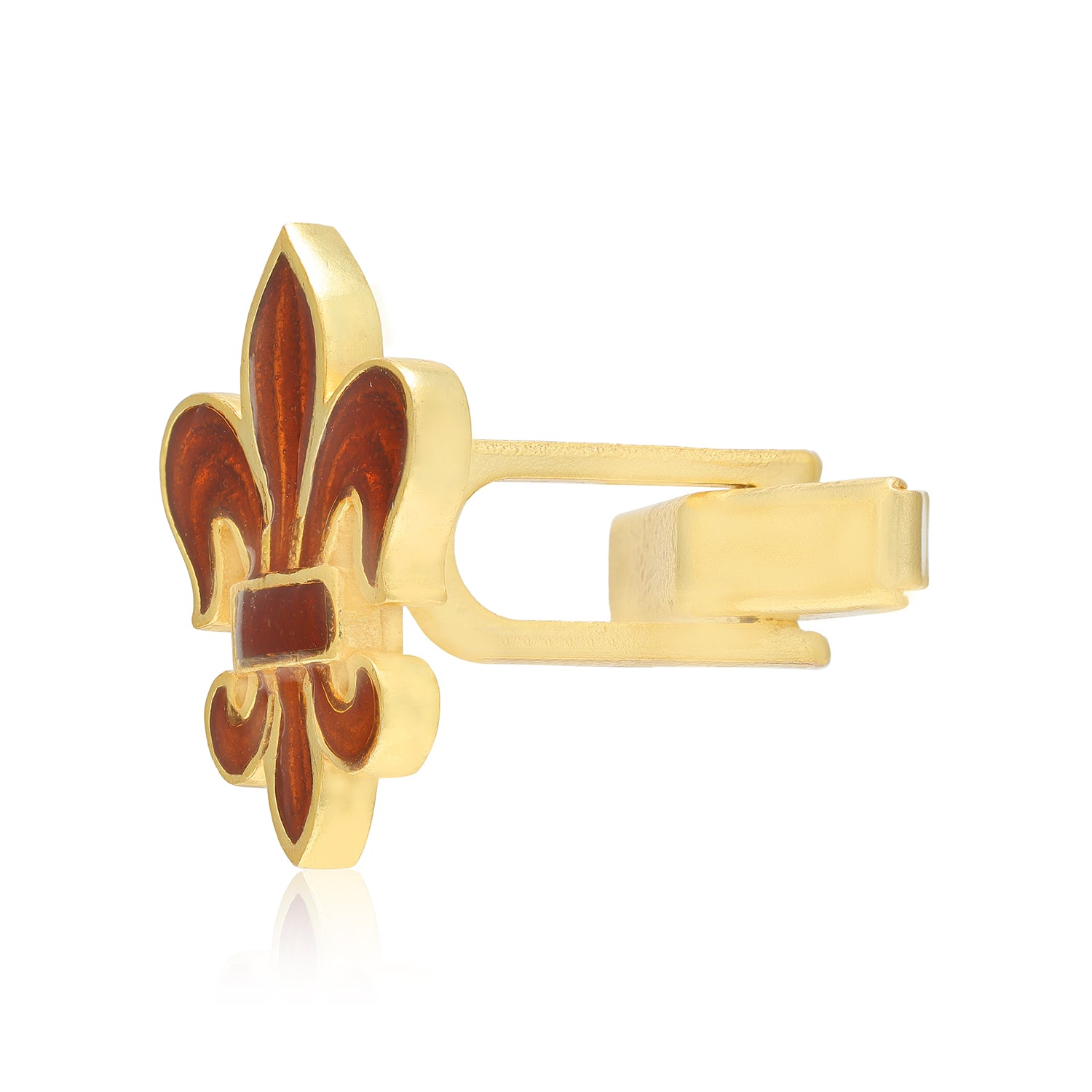 Luxe Fleur-de-Lis Gold Plated Coat Pin
