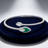 Luxe Malachite Radiance 925 Sterling Silver Kada for Women