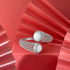 Luxe Popcorn Chain Pearl Elegance 925 Sterling Silver Earring for women