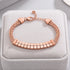 Luxe Rose Gold Multi-Strand Mesh Strap Bracelet
