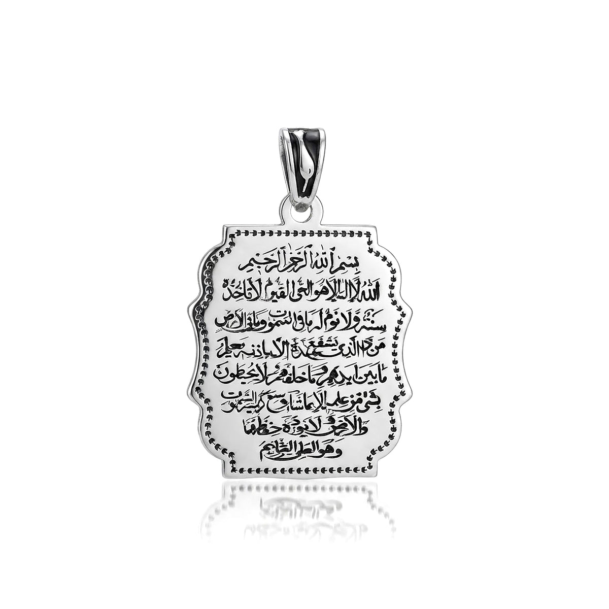 Luxury Arabic Calligraphy Sterling Silver Pendant
