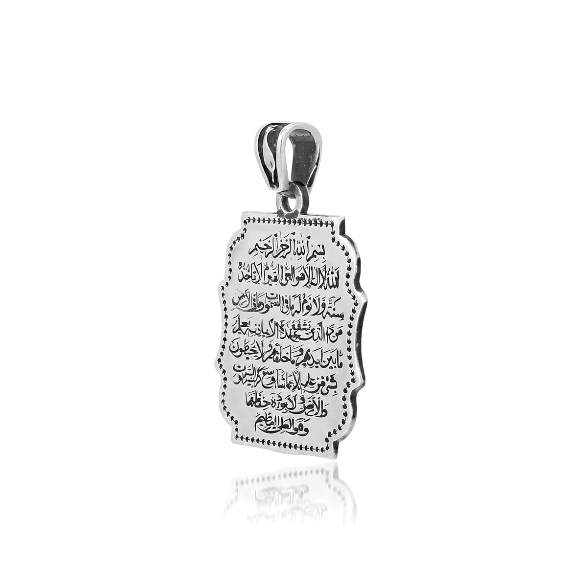 Luxury Arabic Calligraphy Sterling Silver Pendant