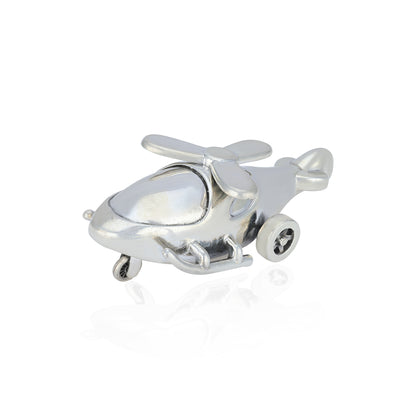 Luxury Helicopter Figurine 925 Sterling Silver Display Miniature