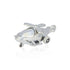 Luxury Helicopter Figurine 925 Sterling Silver Display Miniature