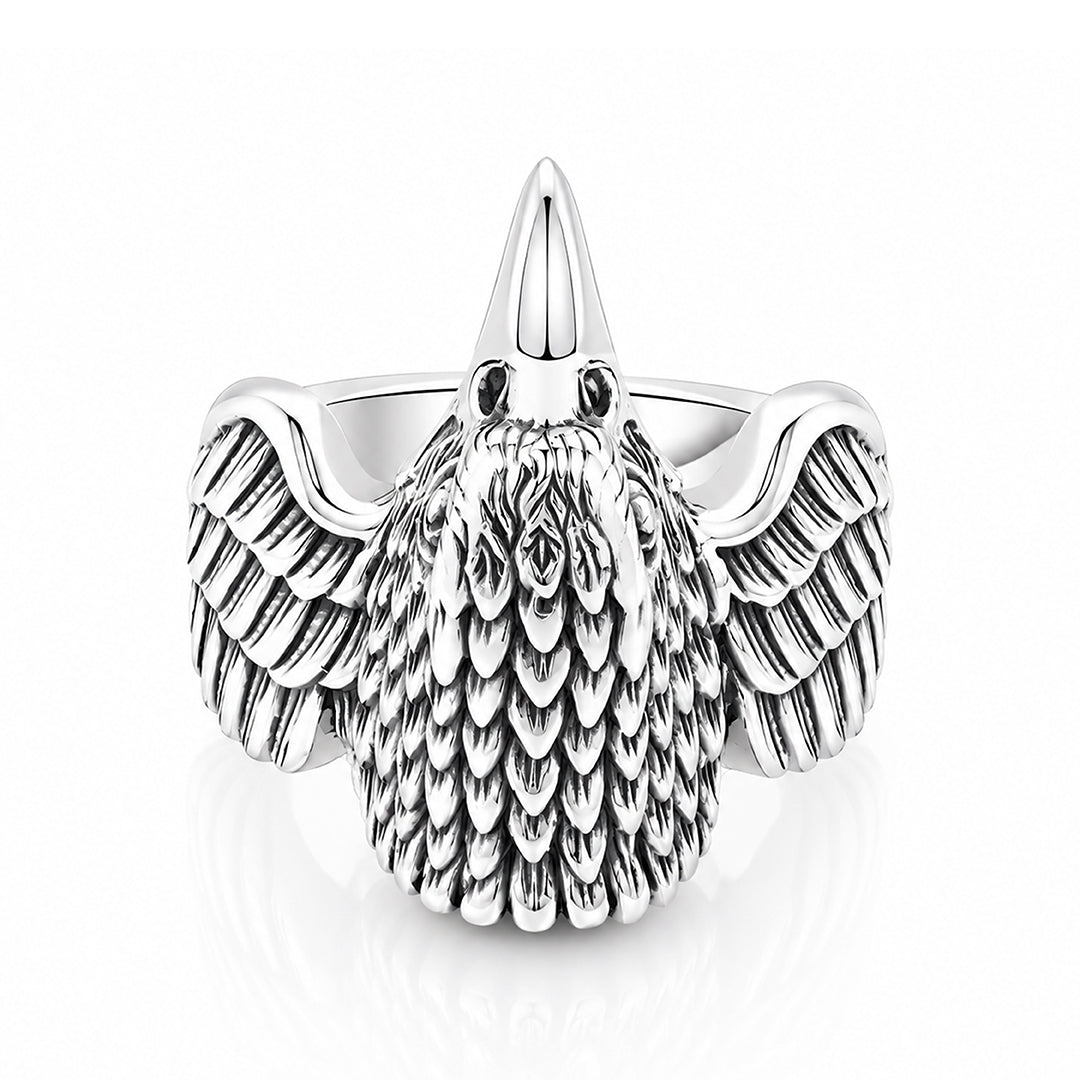 Majestic Eagle 925 Sterling Silver Ring for Men