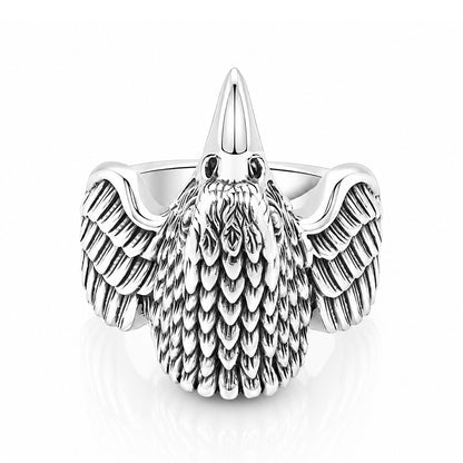 Majestic Eagle 925 Sterling Silver Ring for Men
