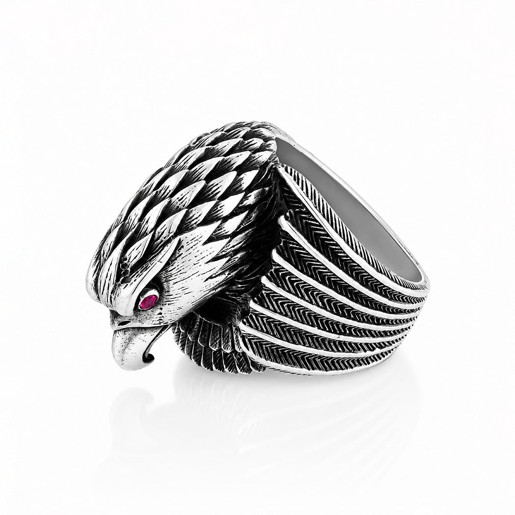Majestic Eagle Wings 925 Sterling Silver Ring