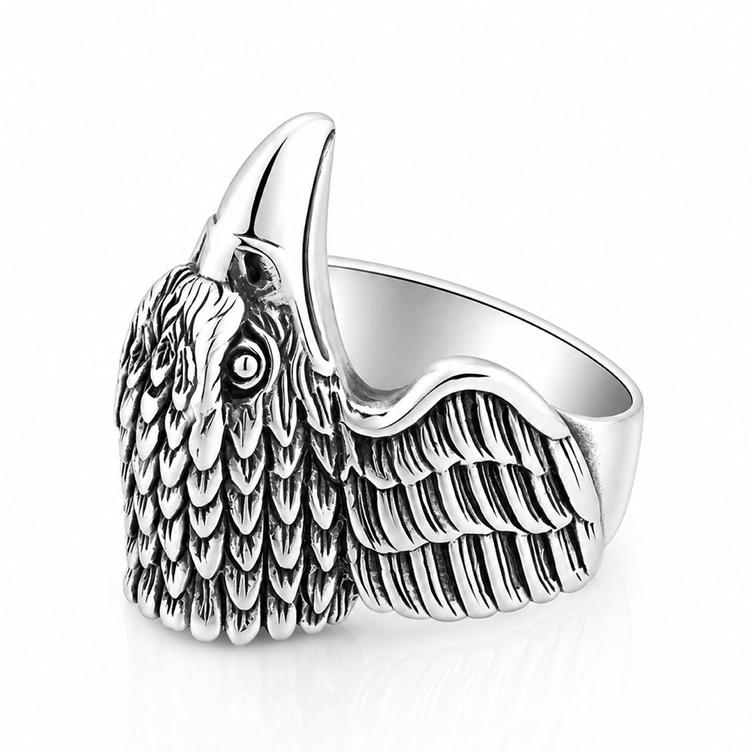 Majestic Eagle 925 Sterling Silver Ring for Men