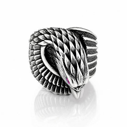 Majestic Eagle Wings 925 Sterling Silver Ring