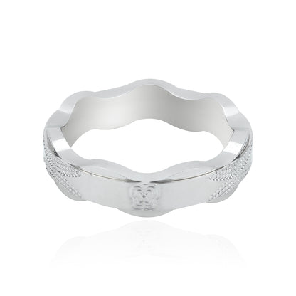 Majestic Bow Pattern 925 Sterling Silver Ring for Women