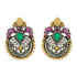 Majestic Dual Tone Peacock 925 Earrings