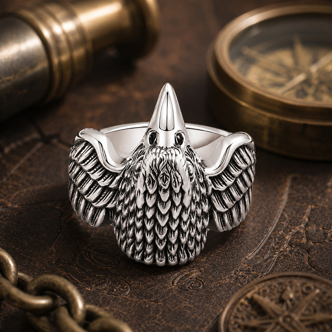 Majestic Eagle 925 Sterling Silver Ring for Men