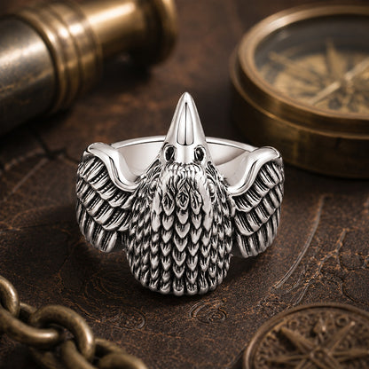 Majestic Eagle 925 Sterling Silver Ring for Men