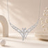 Majestic Floral Fringe 925 Sterling Silver Necklace for women