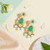 Majestic Lotus Elegance 925 Sterling Silver Pearl Earrings