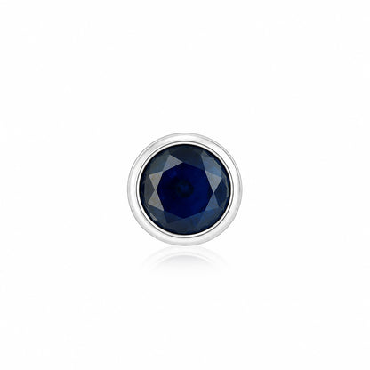 Majestic Midnight Blue 925 Sterling Silver Statement Nosepin