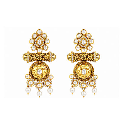 Majestic Pearl Heritage 925 Sterling Silver Statement Earrings