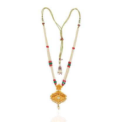 Majestic Pearl Strand Golden Temple Inspired Designer Haram