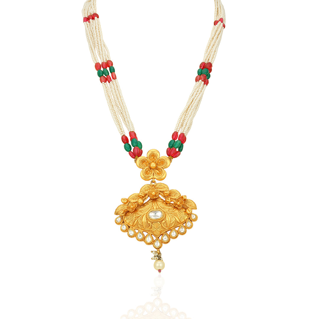 Majestic Pearl Strand Golden Temple Inspired Designer Haram