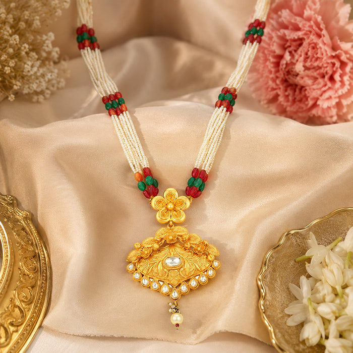 Majestic Pearl Strand Golden Temple Inspired Designer Haram