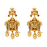 Majestic Perumal 925 Gold Plated Stone Infused Earrings
