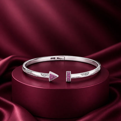 Majestic Pink Harmony 925 Sterling Silver Kada for Women