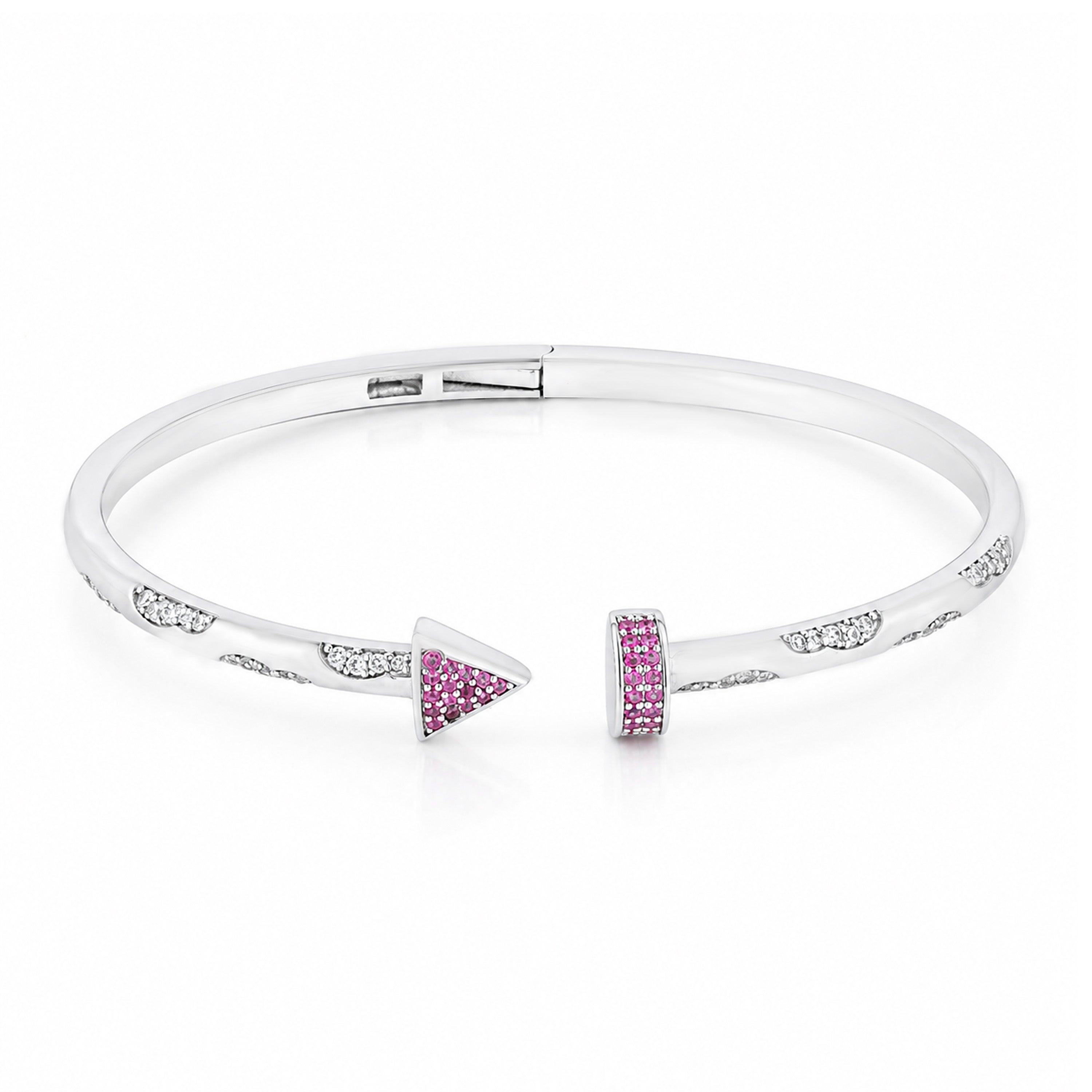 Majestic Pink Harmony 925 Sterling Silver Kada for Women