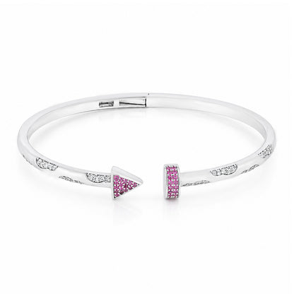 Majestic Pink Harmony 925 Sterling Silver Kada for Women