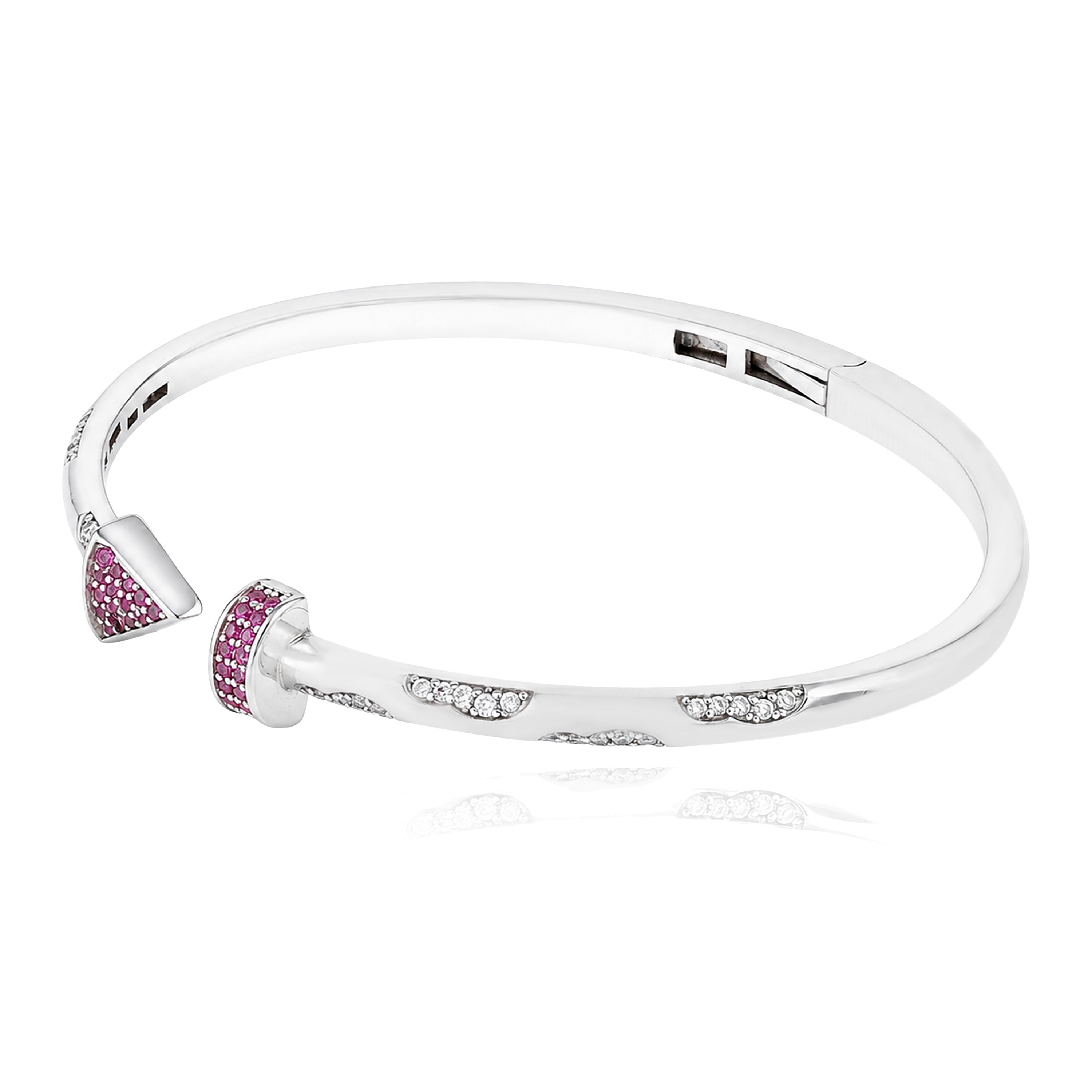 Majestic Pink Harmony 925 Sterling Silver Kada for Women