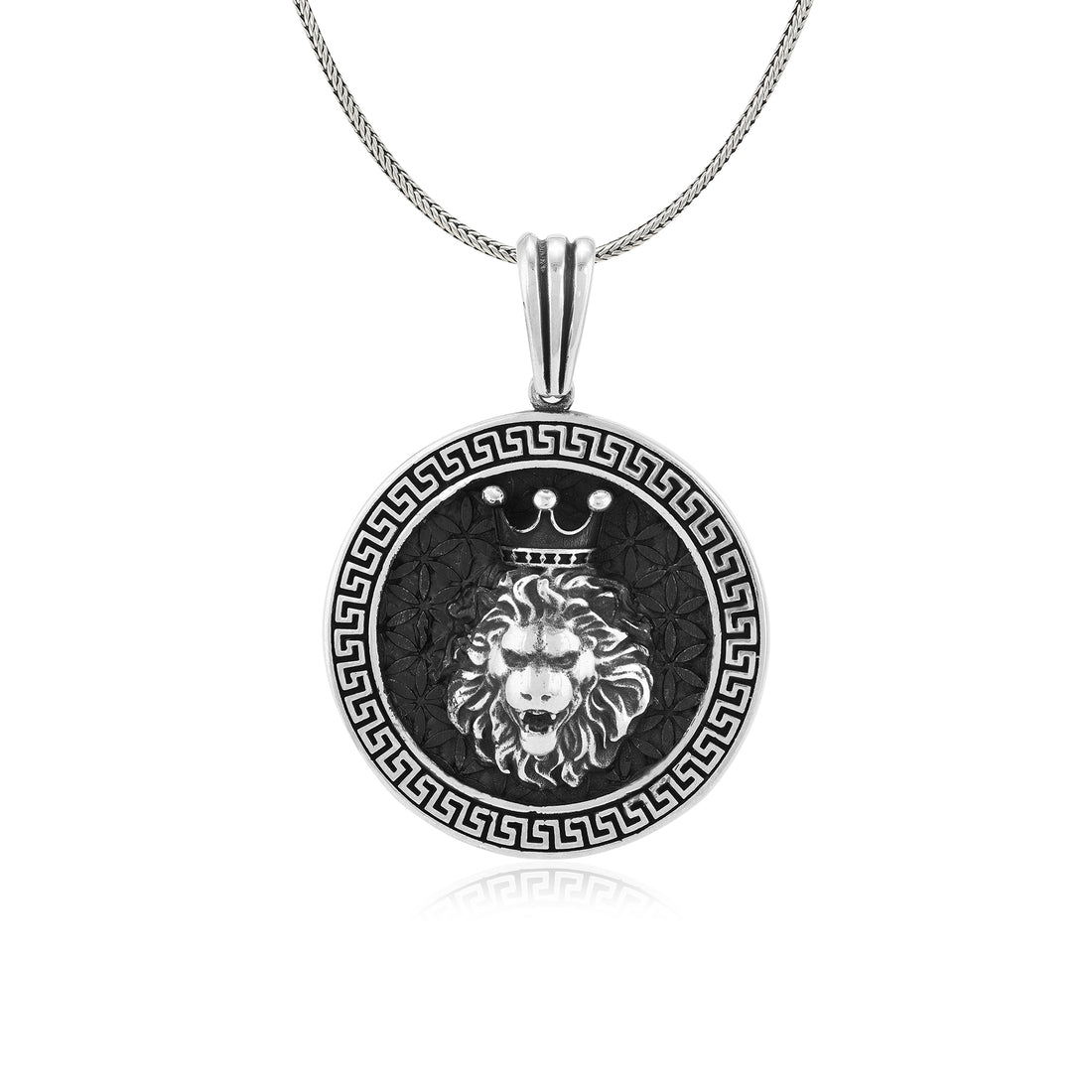 Majesty Lion King Oxidised Pendant