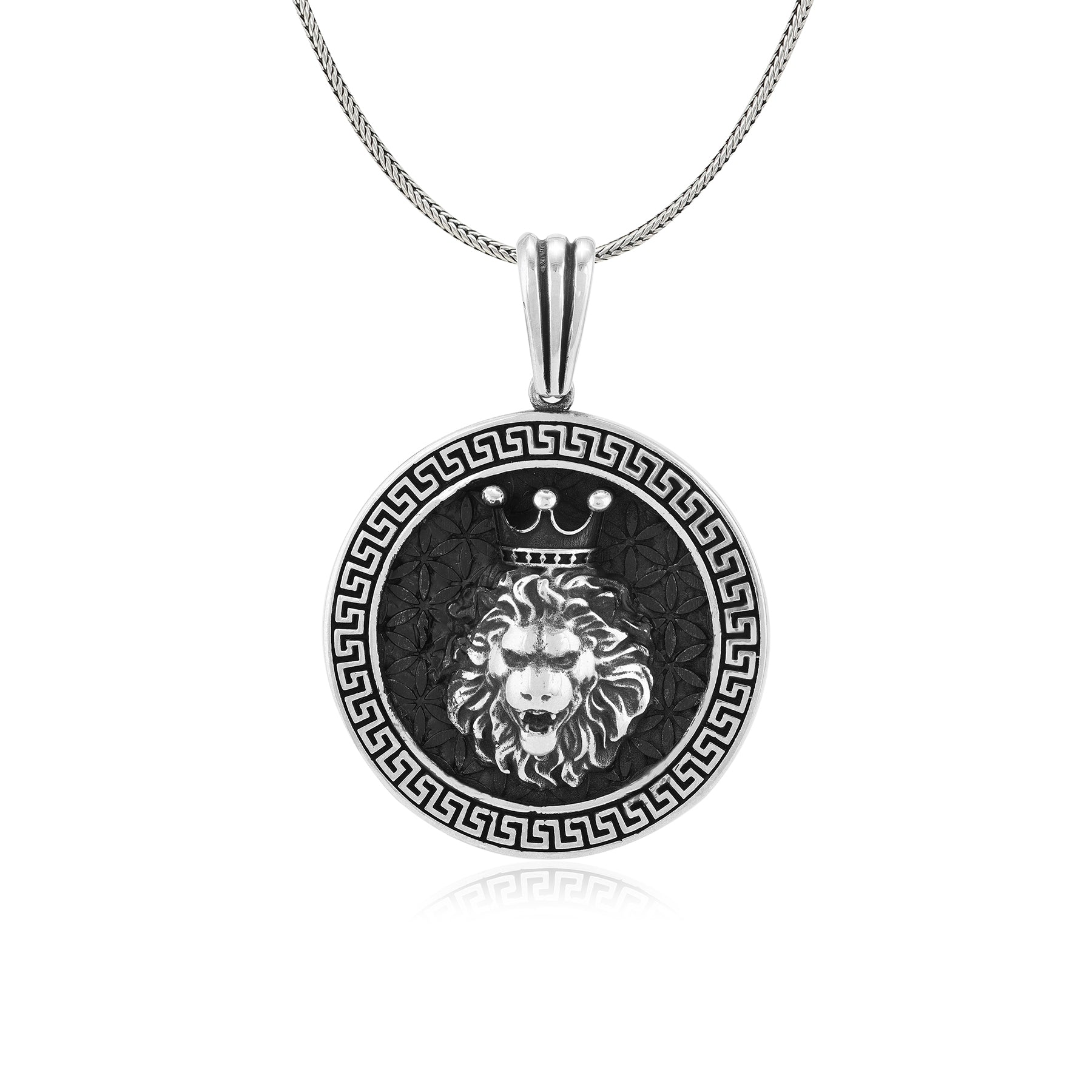 Majesty Lion King Oxidised Pendant