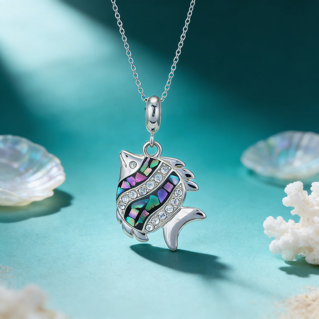Marine Yellow Fish 925 Sterling Silver Pendant