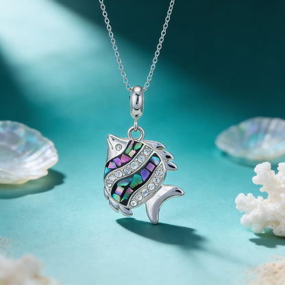 Marine Yellow Fish 925 Sterling Silver Pendant