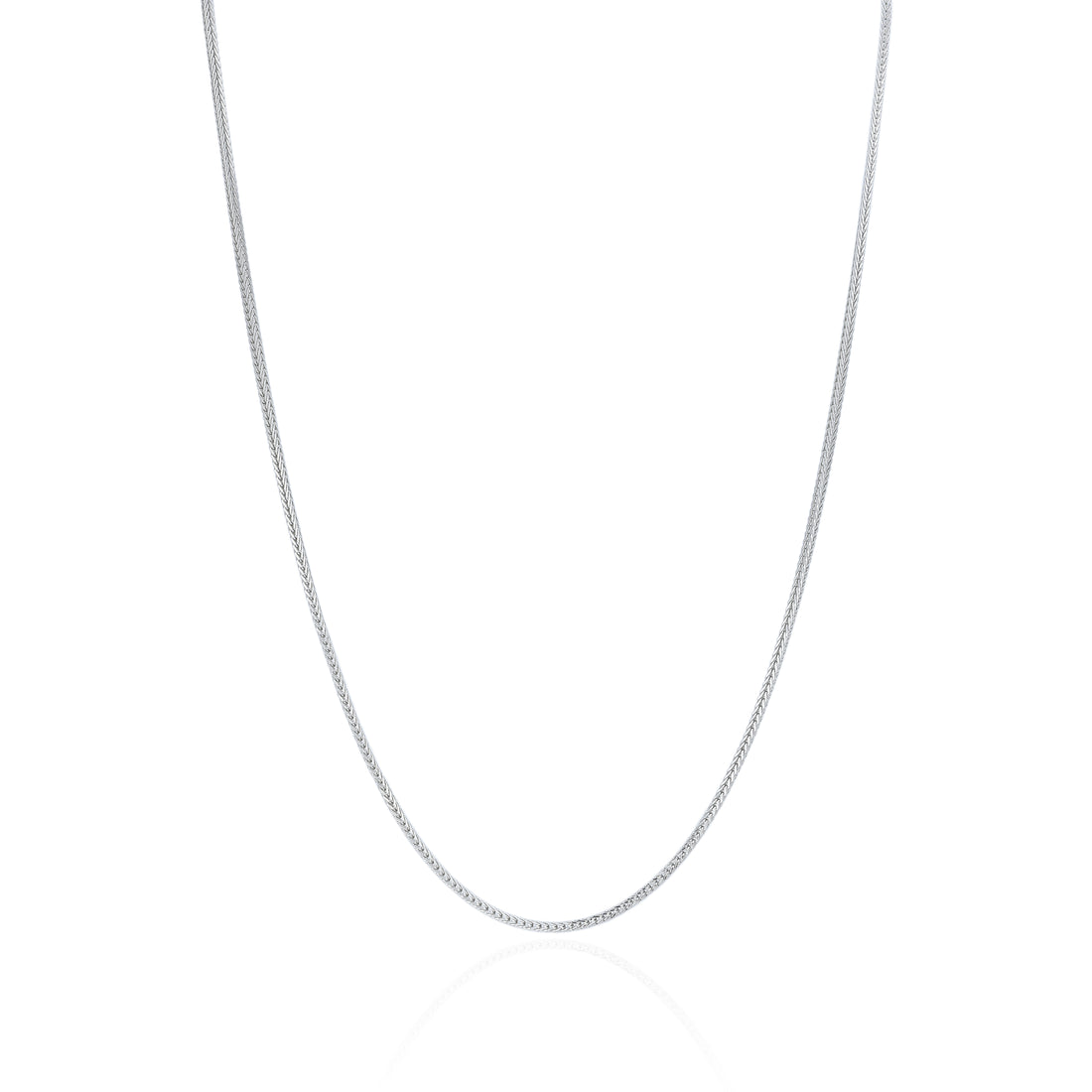 Masculine 925 Sterling Silver Smooth Link Chain for Men
