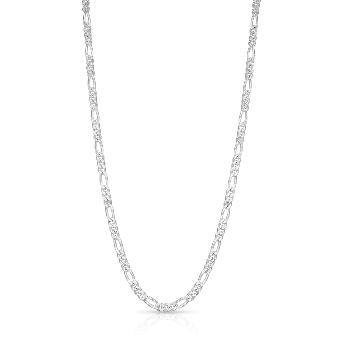 Masculine 925 Sterling Silver Flat Link Chain for Men