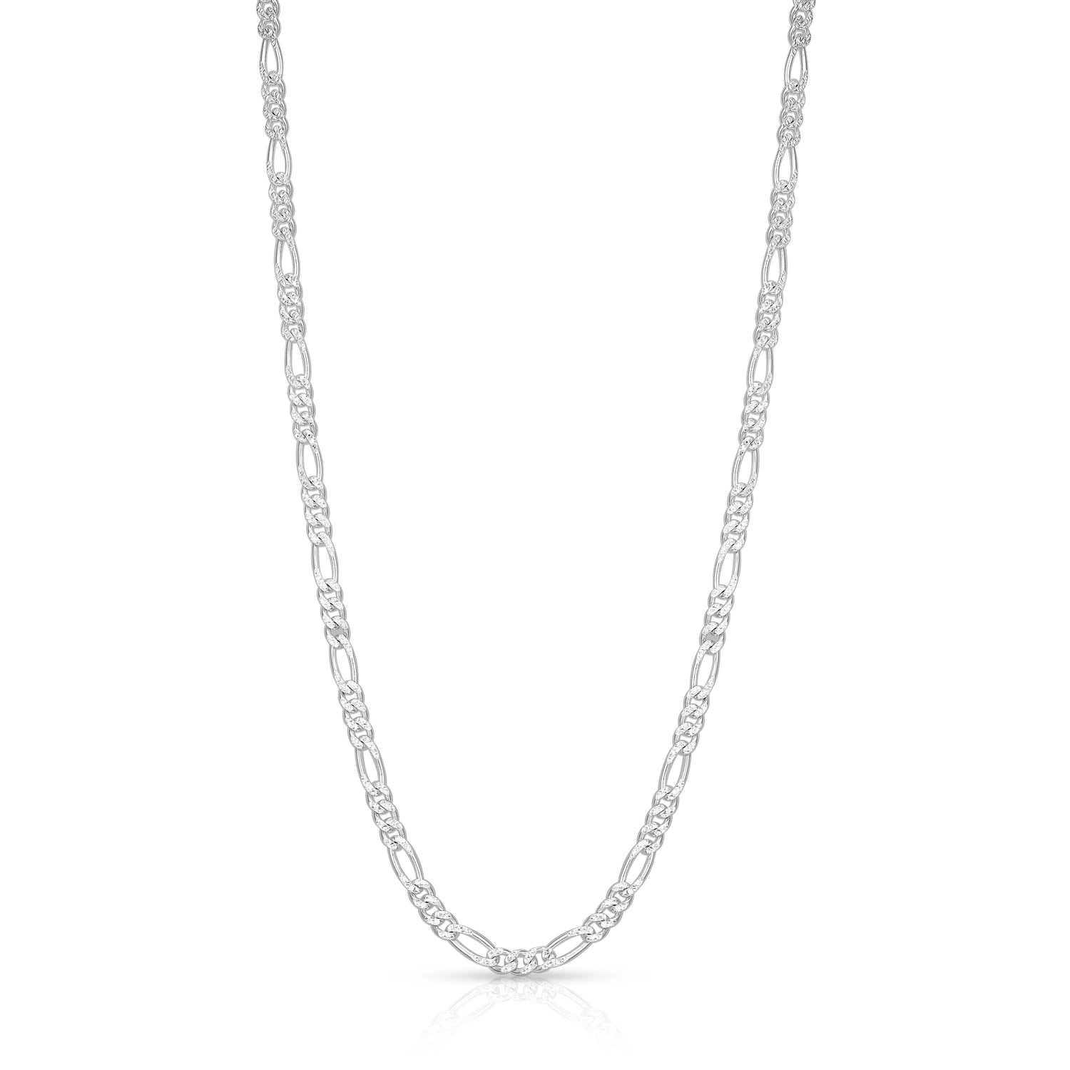 Masculine 925 Sterling Silver Flat Link Chain for Men