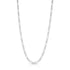 Masculine 925 Sterling Silver Flat Link Chain for Men