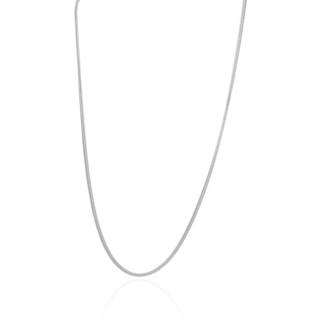 Masculine 925 Sterling Silver Smooth Link Chain for Men
