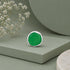 Meadow Jade Bezel Green Gemstone Silver Nose Pin