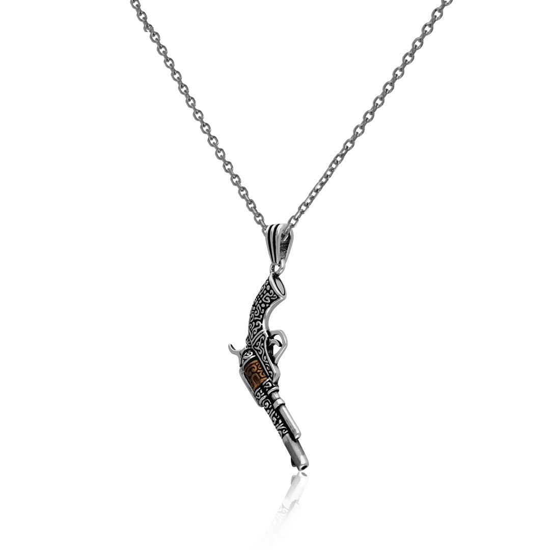 Mens Gun Pendant