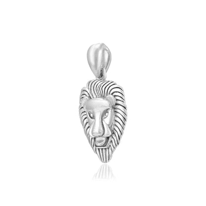 Mighty Lion 925 Sterling Silver Rhodium Pendant
