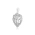 Mighty Lion Sterling Silver Rhodium Plated Pendant
